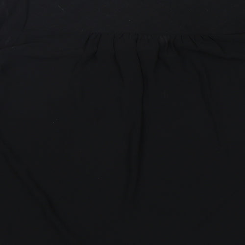 Love 21 Womens Black  Polyester Basic Blouse Size XS V-Neck