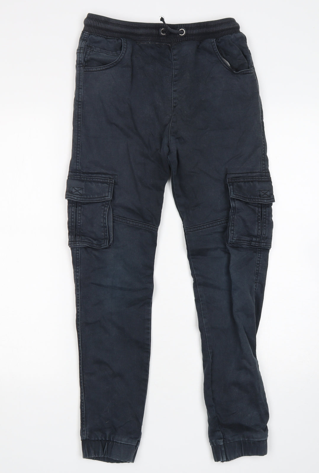 TU Boys Grey  Cotton Cargo Trousers Size 12 Years  Regular