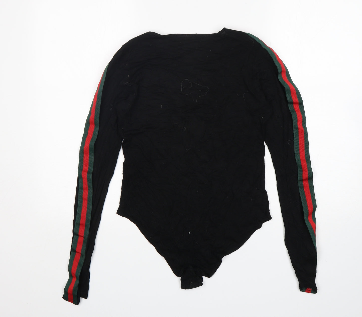 I-X London  Womens Black  Viscose Bodysuit One-Piece Size 12