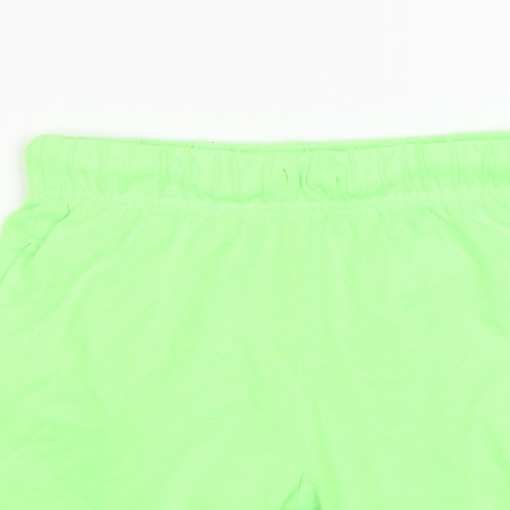F&F Boys Green  Cotton Sweat Shorts Size 5-6 Years  Regular