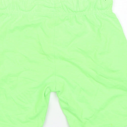 F&F Boys Green  Cotton Sweat Shorts Size 5-6 Years  Regular