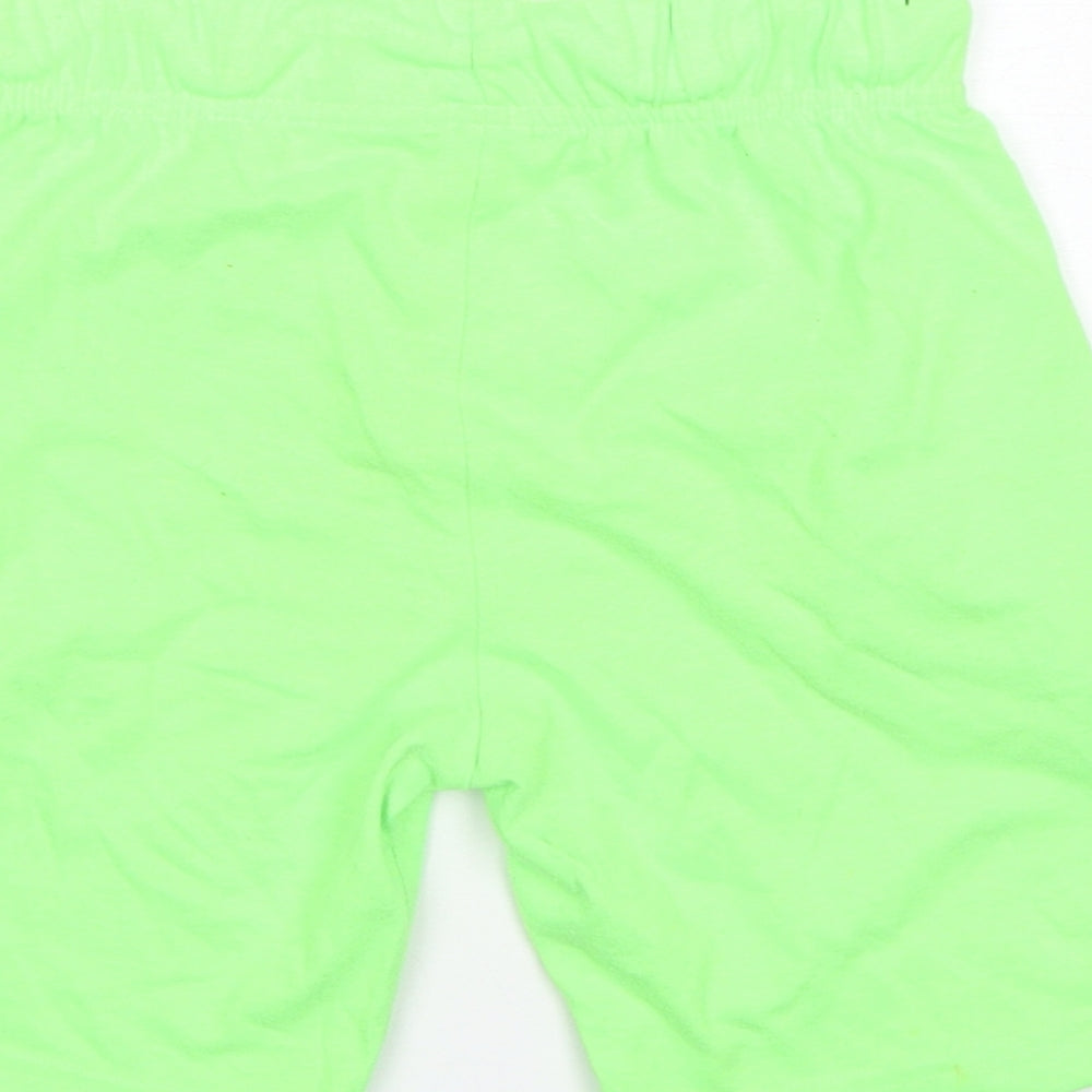 F&F Boys Green  Cotton Sweat Shorts Size 5-6 Years  Regular