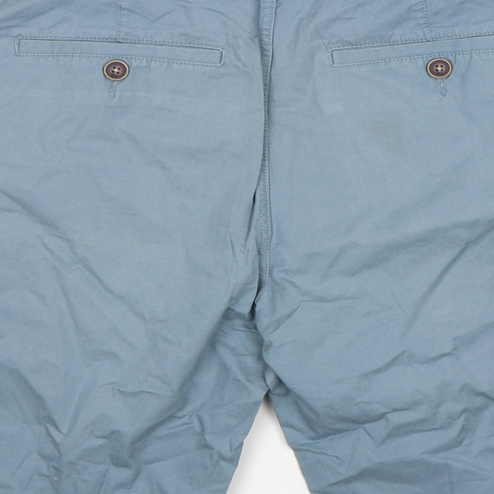 NEXT Mens Blue  Cotton Chino Shorts Size 36 L11 in Regular