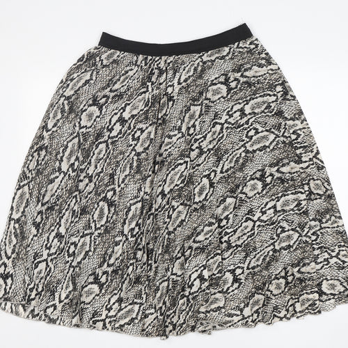 Papaya Womens Multicoloured Animal Print Polyester A-Line Skirt Size 12