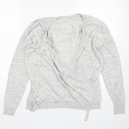 NEXT Womens Grey Round Neck  Viscose Pullover Jumper Size 16