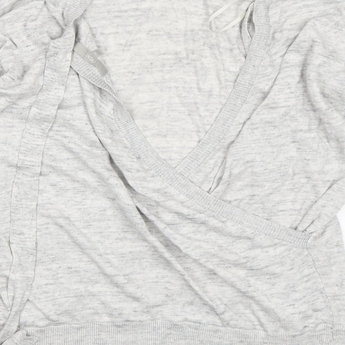 NEXT Womens Grey Round Neck  Viscose Pullover Jumper Size 16