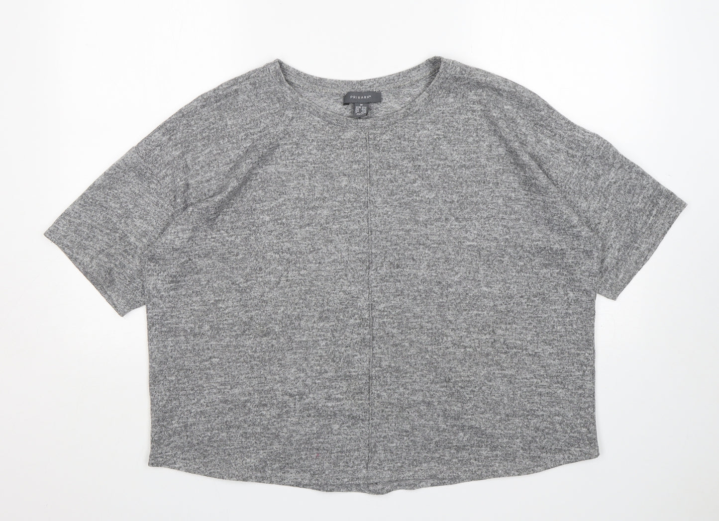 Primark Womens Grey Round Neck   Pullover Jumper Size M