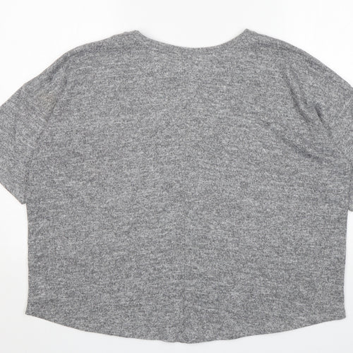 Primark Womens Grey Round Neck   Pullover Jumper Size M