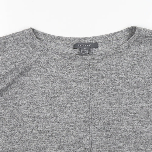 Primark Womens Grey Round Neck   Pullover Jumper Size M