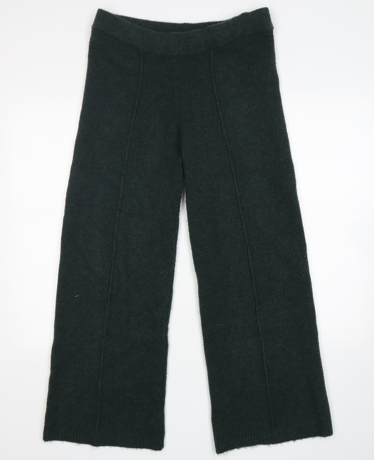 Zara Womens Green  Polyester Sweatpants Trousers Size S L27 in Regular