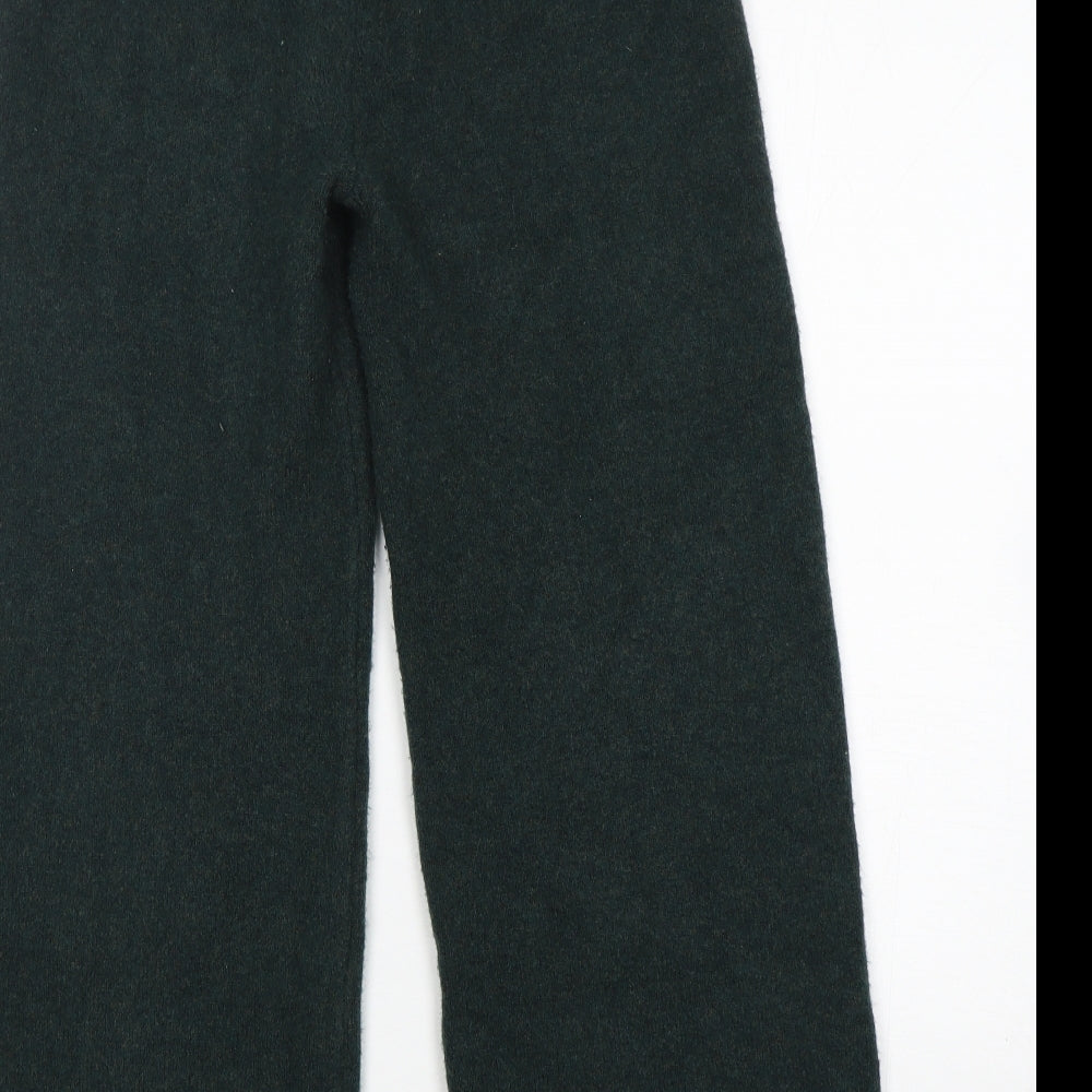 Zara Womens Green  Polyester Sweatpants Trousers Size S L27 in Regular