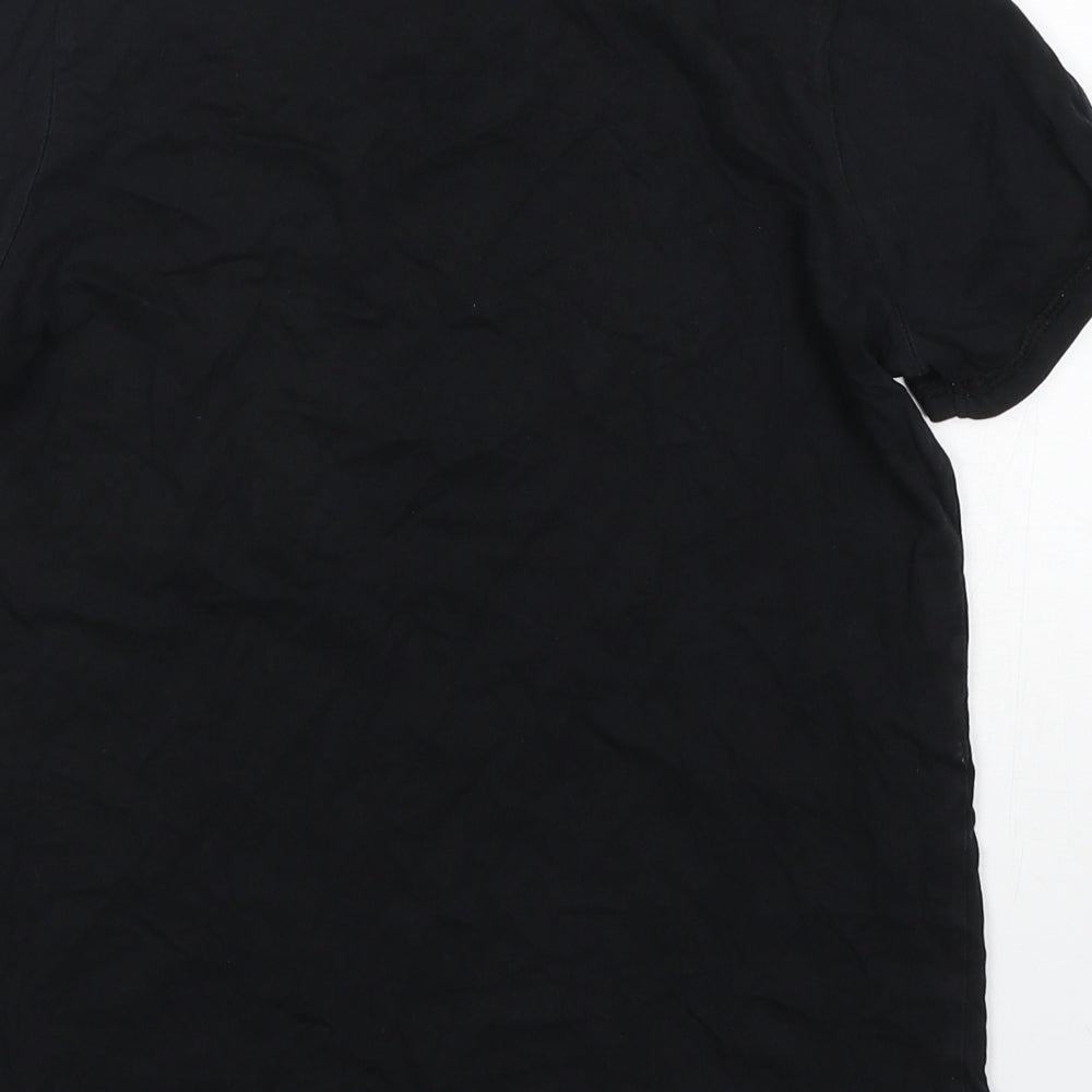 George Boys Black  Cotton  Pyjama Top Size 12-13 Years