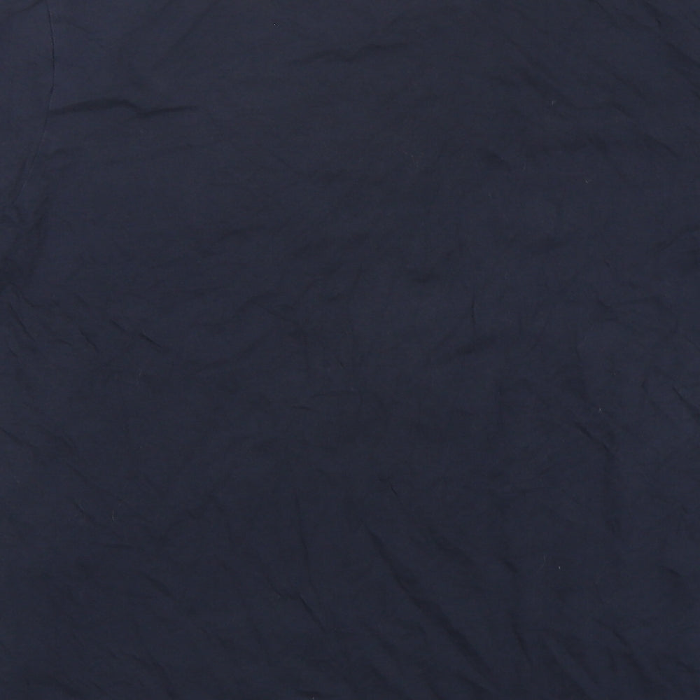 HUGO BOSS Mens Blue  Cotton  T-Shirt Size M Round Neck