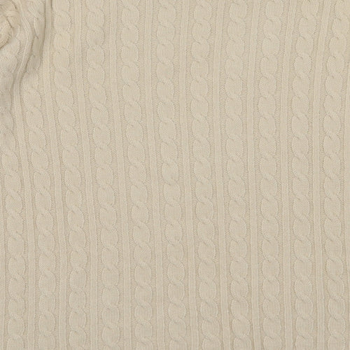 choice Womens White Geometric Acrylic Pullover Sweatshirt Size M  Pullover