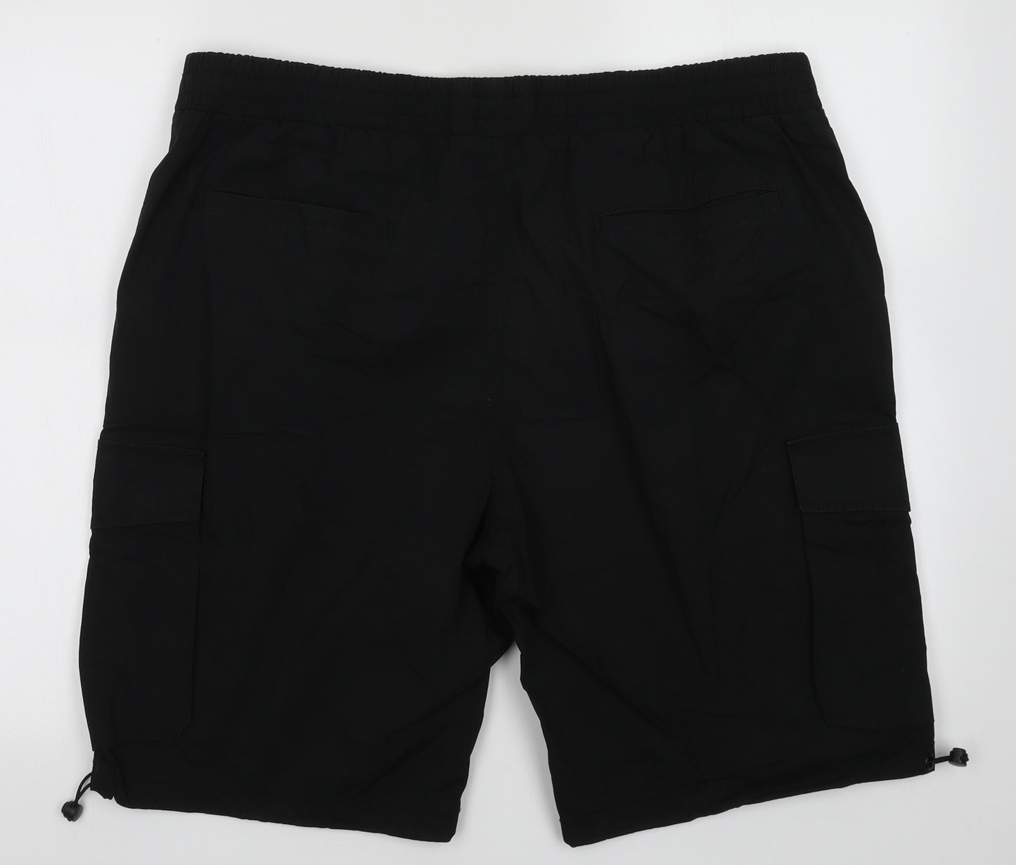 George Mens Black  Coir Cargo Shorts Size XL L12 in Regular Button