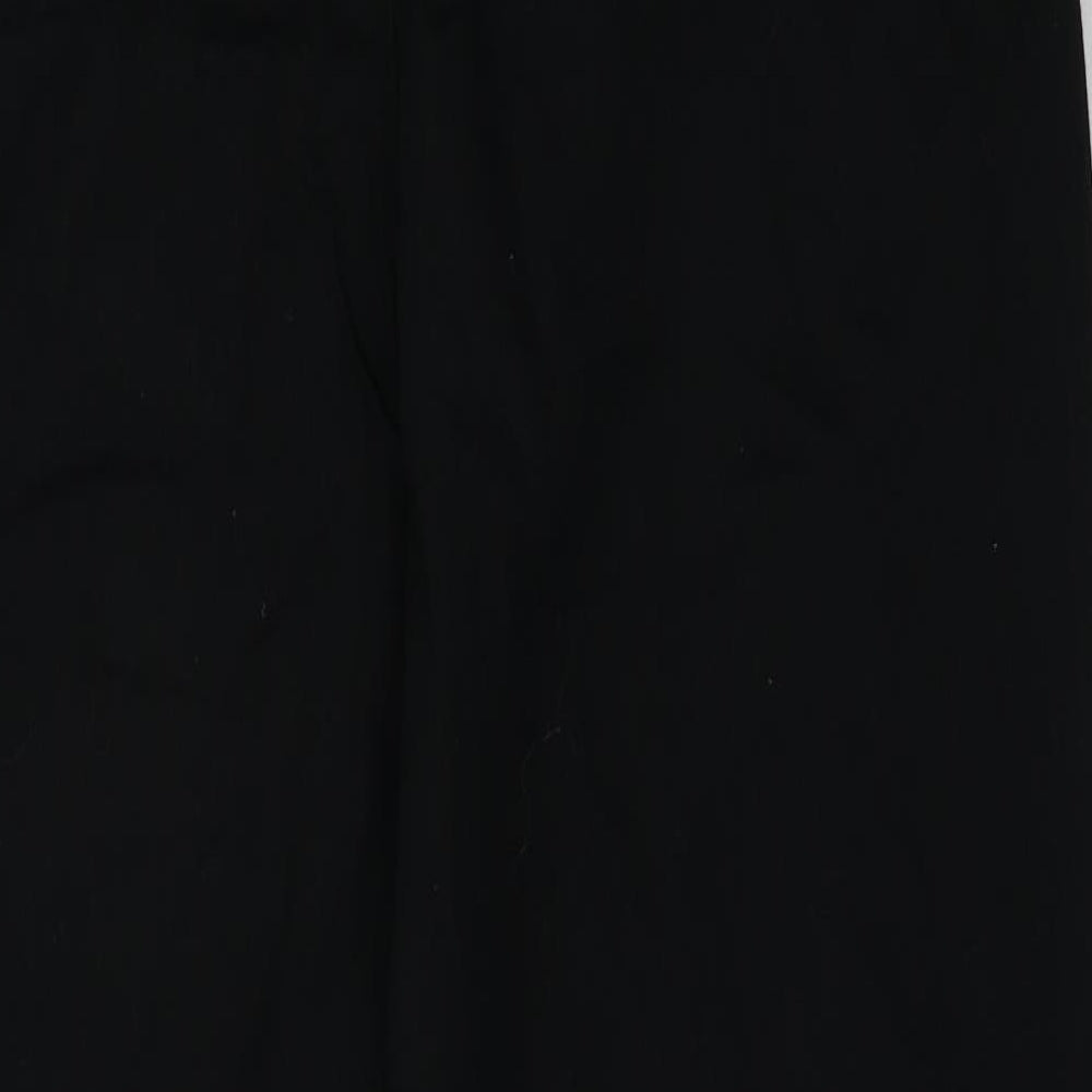 George Mens Black  Cotton Chino Trousers Size 36 L33 in Regular Button