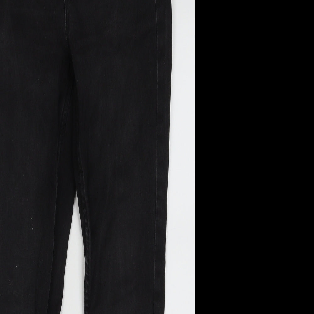 New Look Womens Black  Cotton Skinny Jeans Size 8 L28 in Regular Button