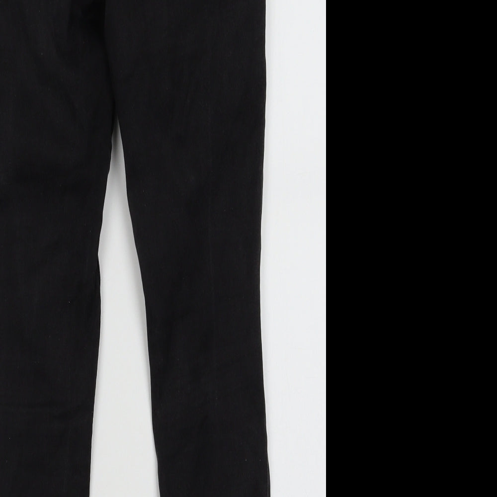 New Look Womens Black  Cotton Skinny Jeans Size 8 L28 in Regular Button