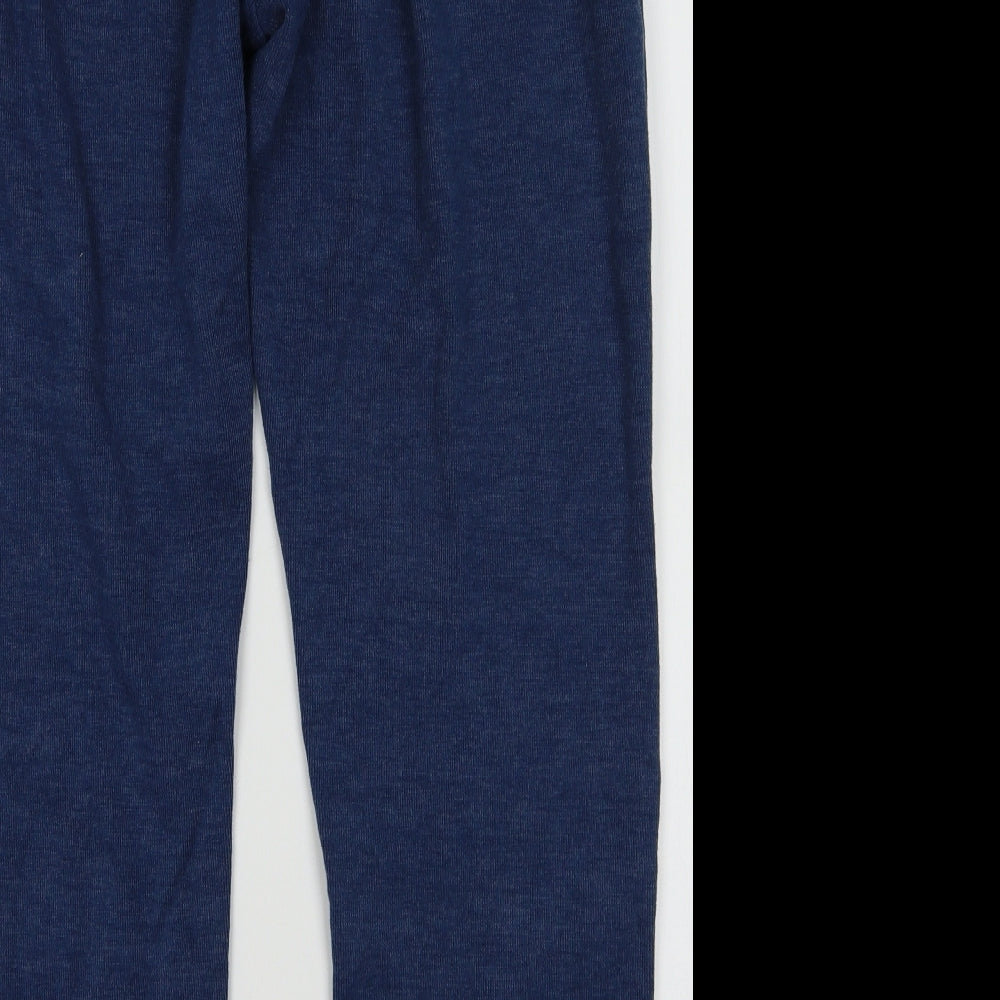 Lee Cooper Mens Blue  Cotton Jogger Trousers Size 2XL L32 in Regular Tie