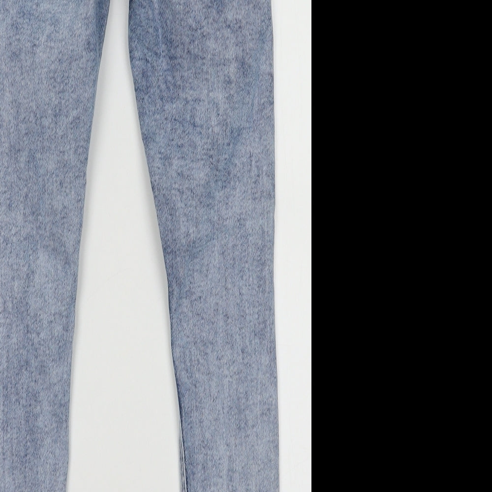 Primark Womens Blue  Coir Skinny Jeans Size 8 L28 in Regular Button