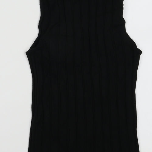 River Island Womens Black  Viscose Pullover Sweatshirt Size 8  Pullover