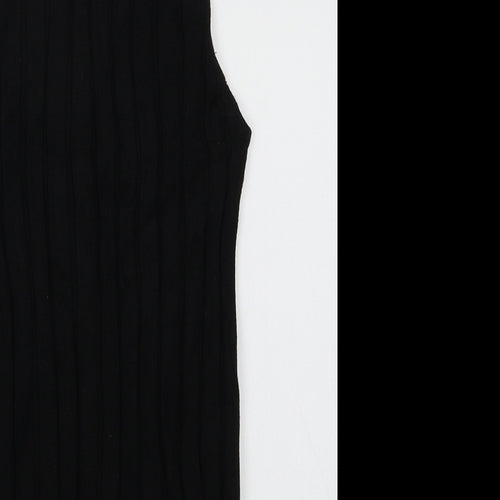 River Island Womens Black  Viscose Pullover Sweatshirt Size 8  Pullover