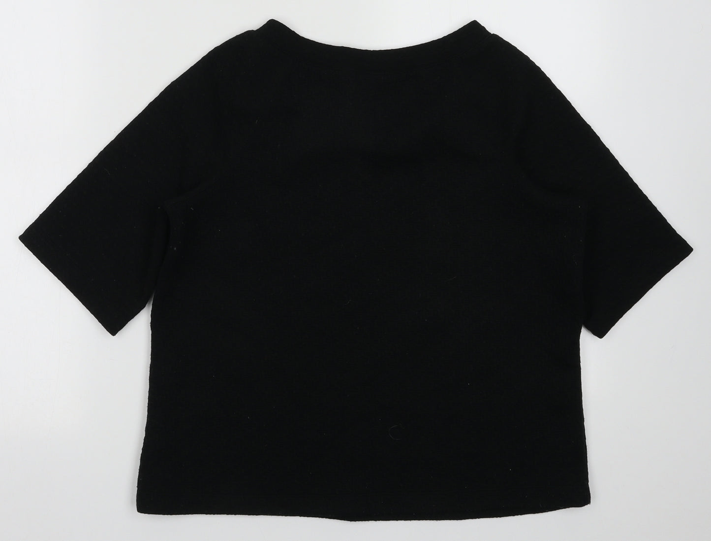 Max Studio Womens Black  Polyester Pullover Sweatshirt Size S  Pullover