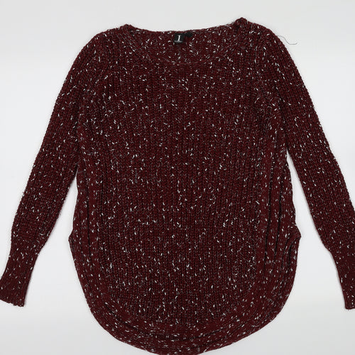 Isabell London Womens Red  Acrylic Pullover Sweatshirt Size 8  Pullover