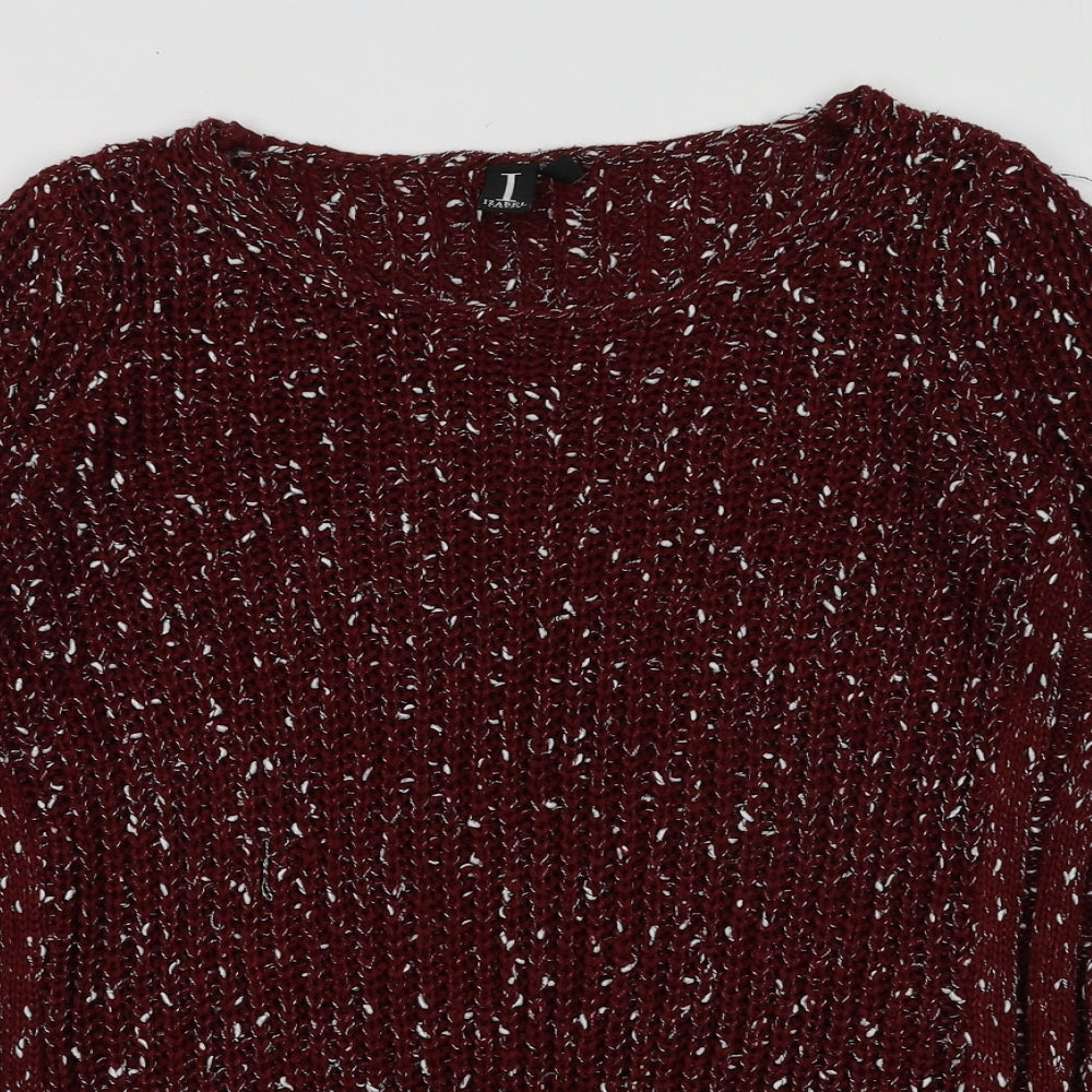 Isabell London Womens Red  Acrylic Pullover Sweatshirt Size 8  Pullover