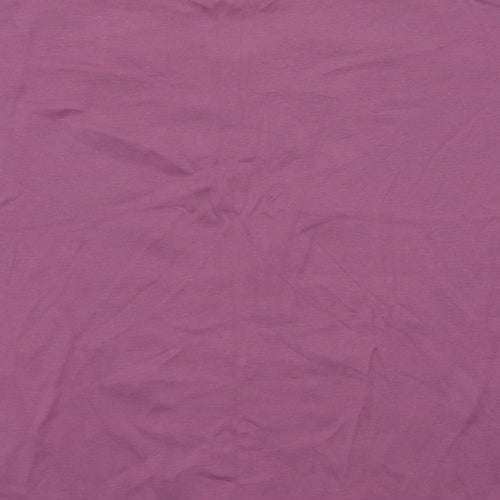 Tay Berry Womens Purple Fair Isle Cotton Basic T-Shirt Size 2XL V-Neck