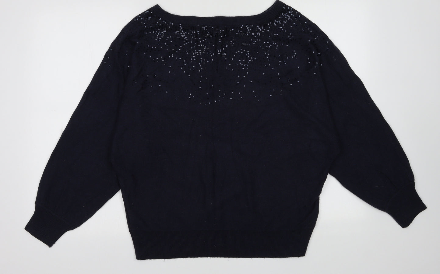 Matalan Womens Blue Fair Isle Acrylic Pullover Sweatshirt Size 12  Pullover