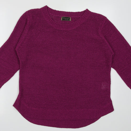 originals Womens Purple  Acrylic Pullover Sweatshirt Size M  Pullover