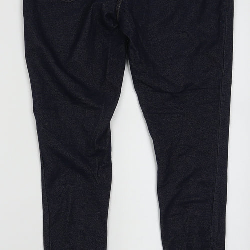 sainsburys Womens Blue  Cotton Jegging Trousers Size 10 L28 in Regular