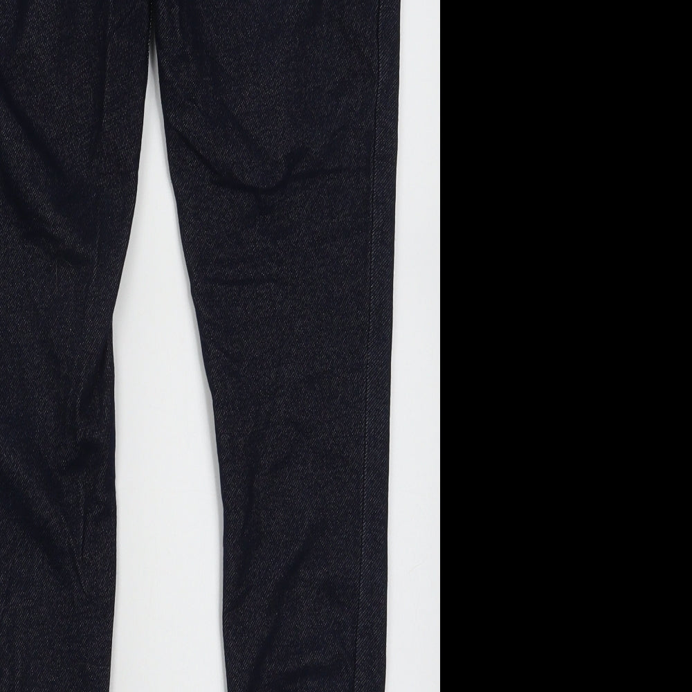 sainsburys Womens Blue  Cotton Jegging Trousers Size 10 L28 in Regular