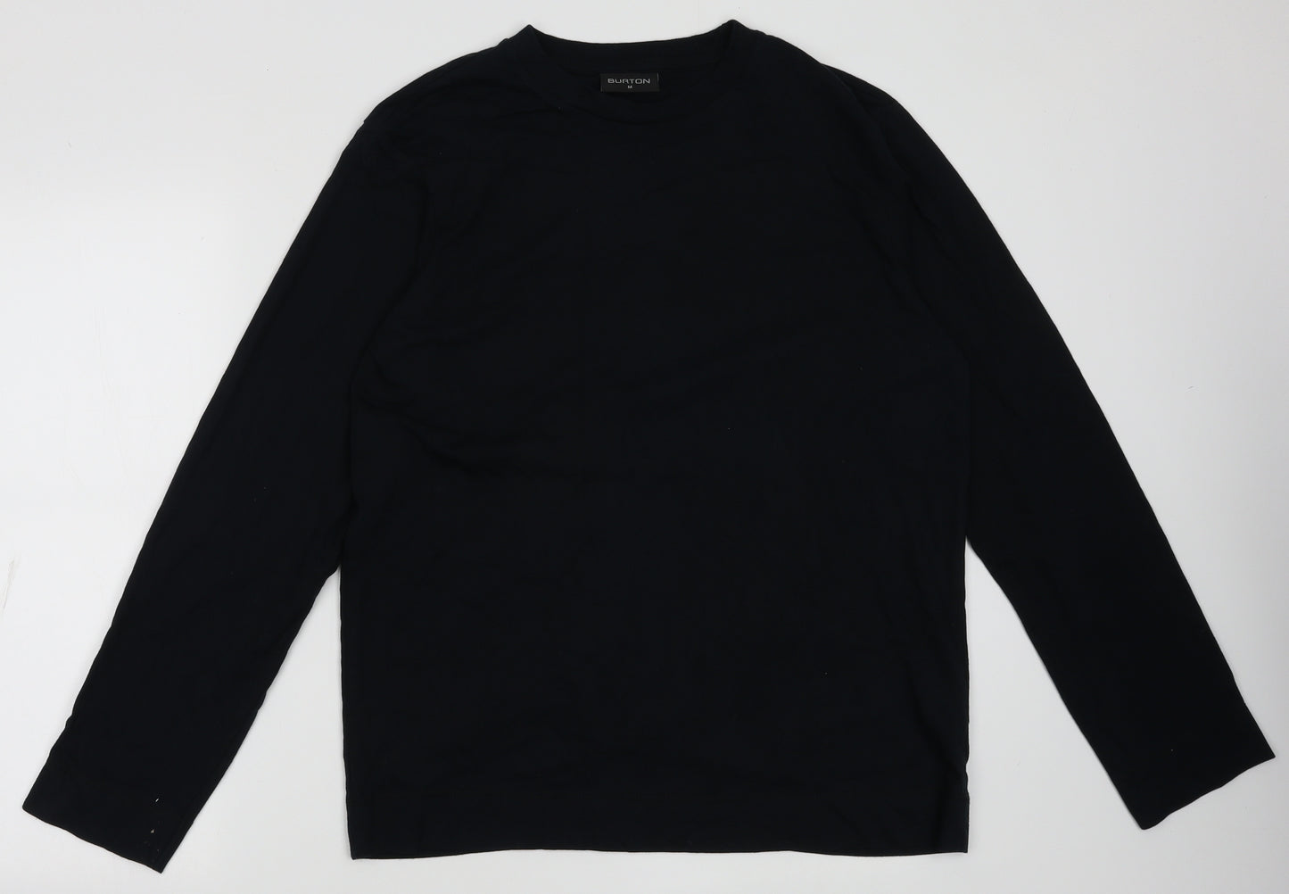 Burton Mens Black  Cotton Pullover Sweatshirt Size M
