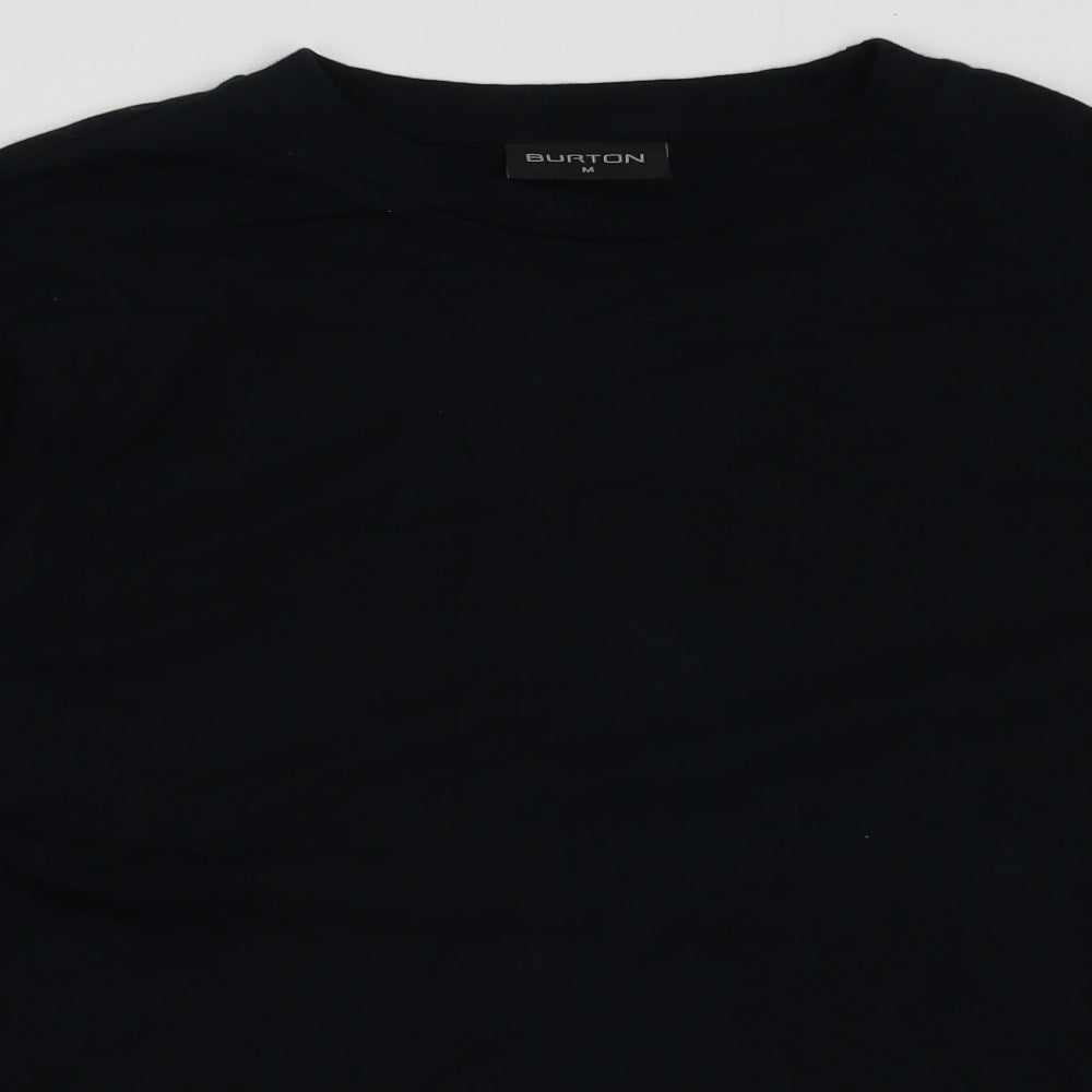 Burton Mens Black  Cotton Pullover Sweatshirt Size M