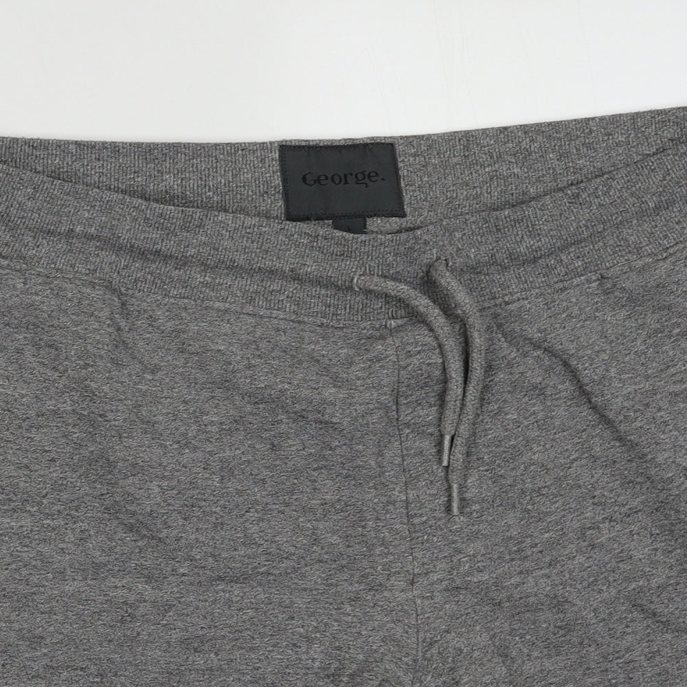 George Mens Grey  Coir Sweat Shorts Size L L10 in Regular Tie