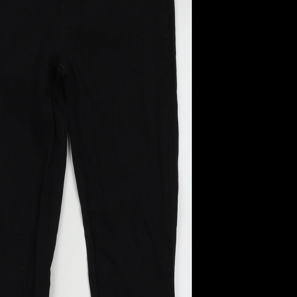 Primark Womens Black  Cotton Jegging Trousers Size 16 L30 in Regular
