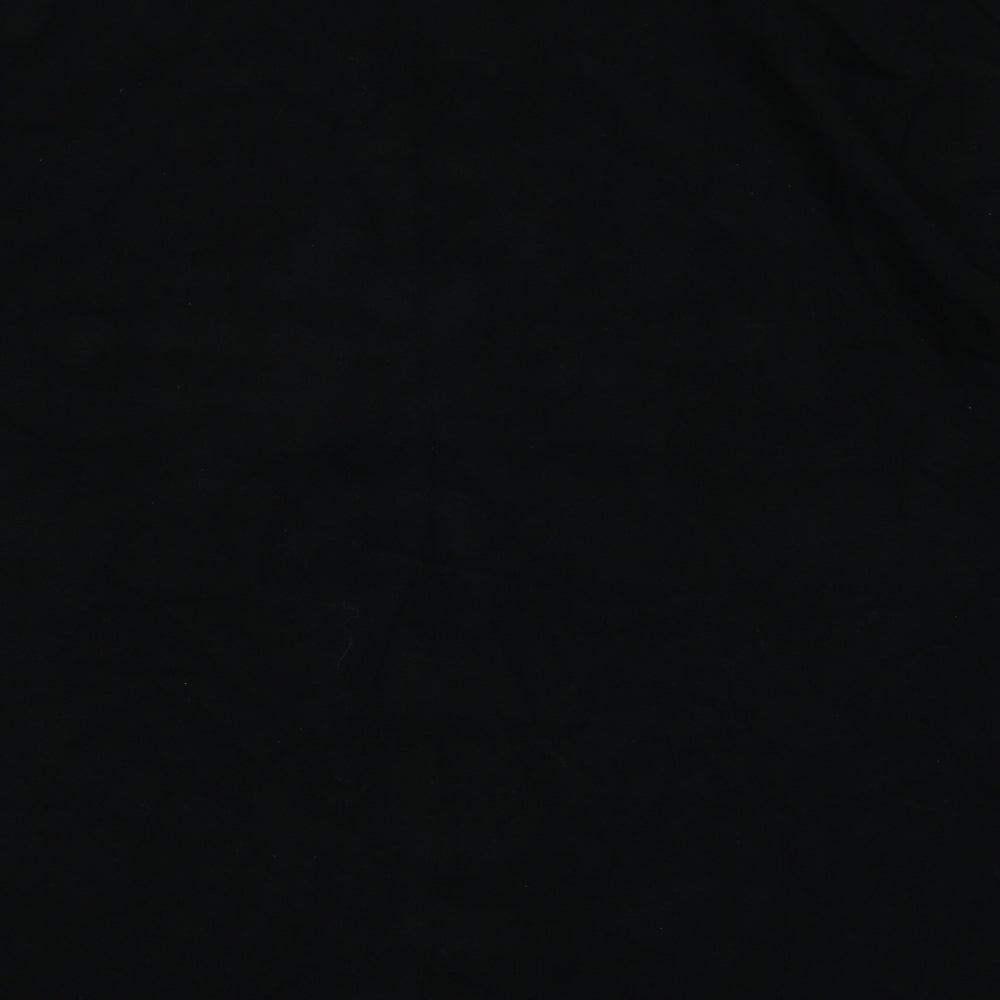 guiness Mens Black  Cotton  Polo Size XL Collared Button