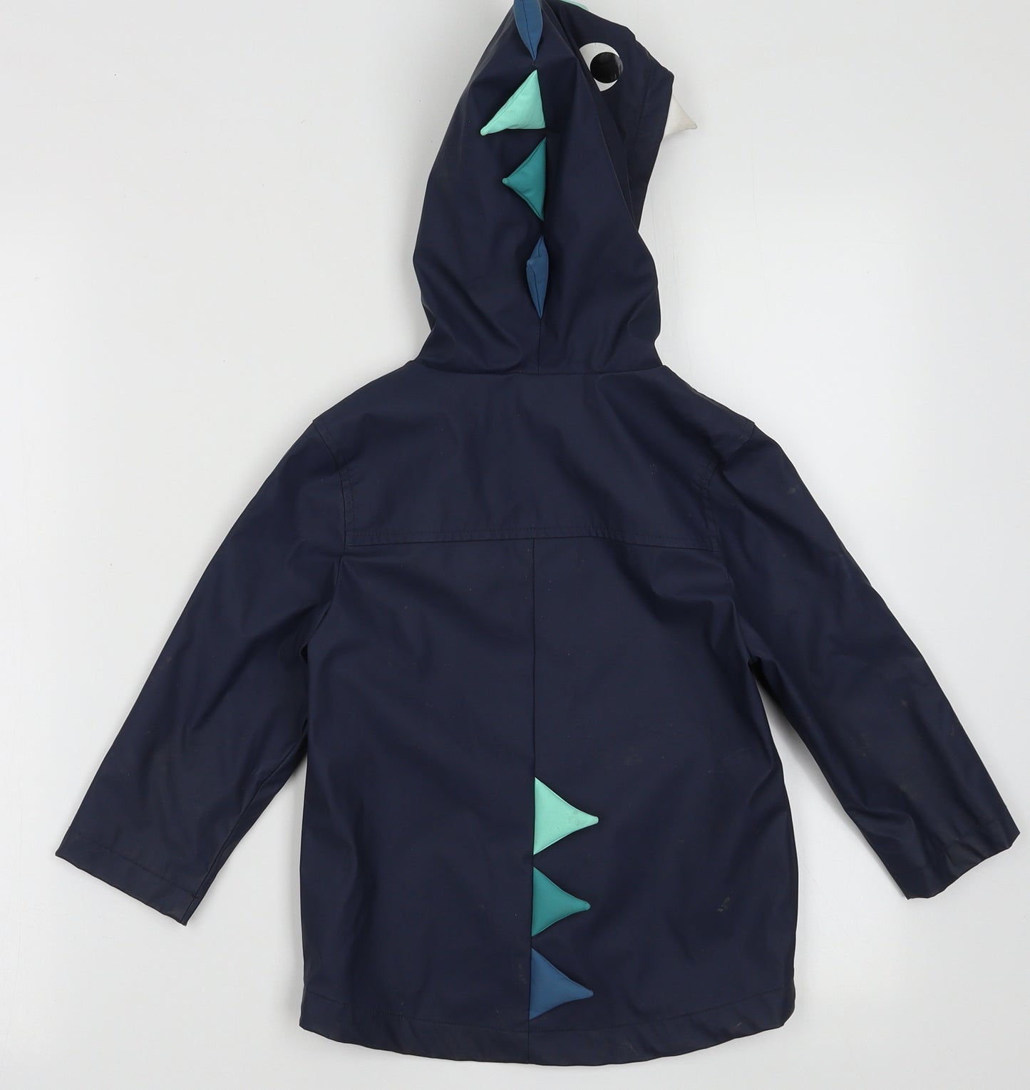 F&F Boys Blue   Rain Coat Coat Size 2-3 Years  Zip - Dinosaur
