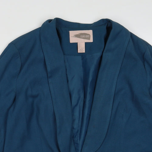 FOREVER 21 Womens Blue   Jacket Blazer Size S