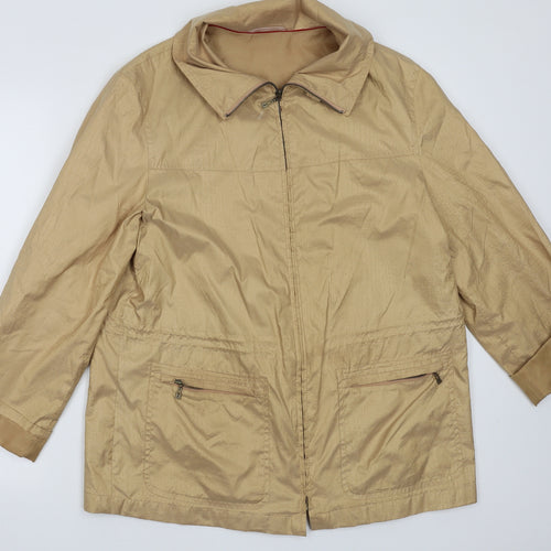 Preworn Womens Gold   Jacket  Size 14  Zip