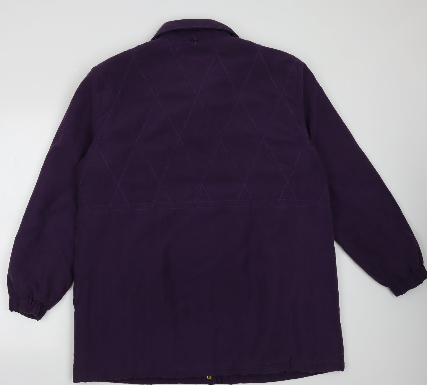 JBC Collection Womens Purple   Overcoat Coat Size 20  Zip