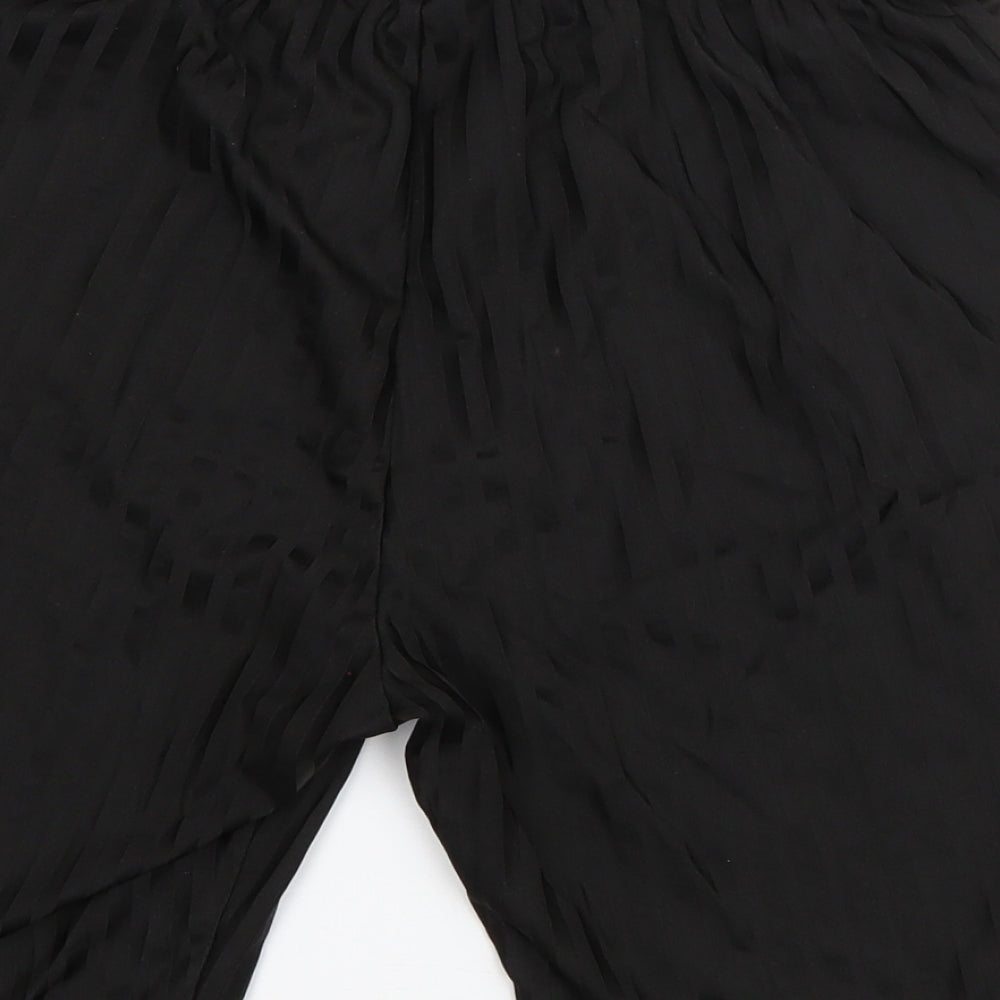 F&F Boys Black Striped Polyester Sweat Shorts Size 13-14 Years  Regular Drawstring