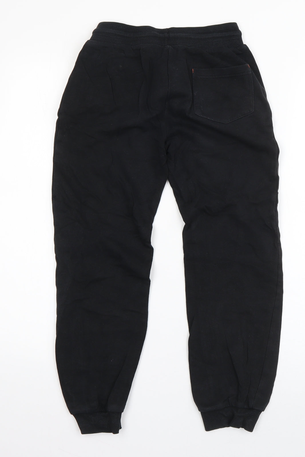 George Boys Black  Cotton Jogger Trousers Size 9-10 Years  Regular Drawstring - North state
