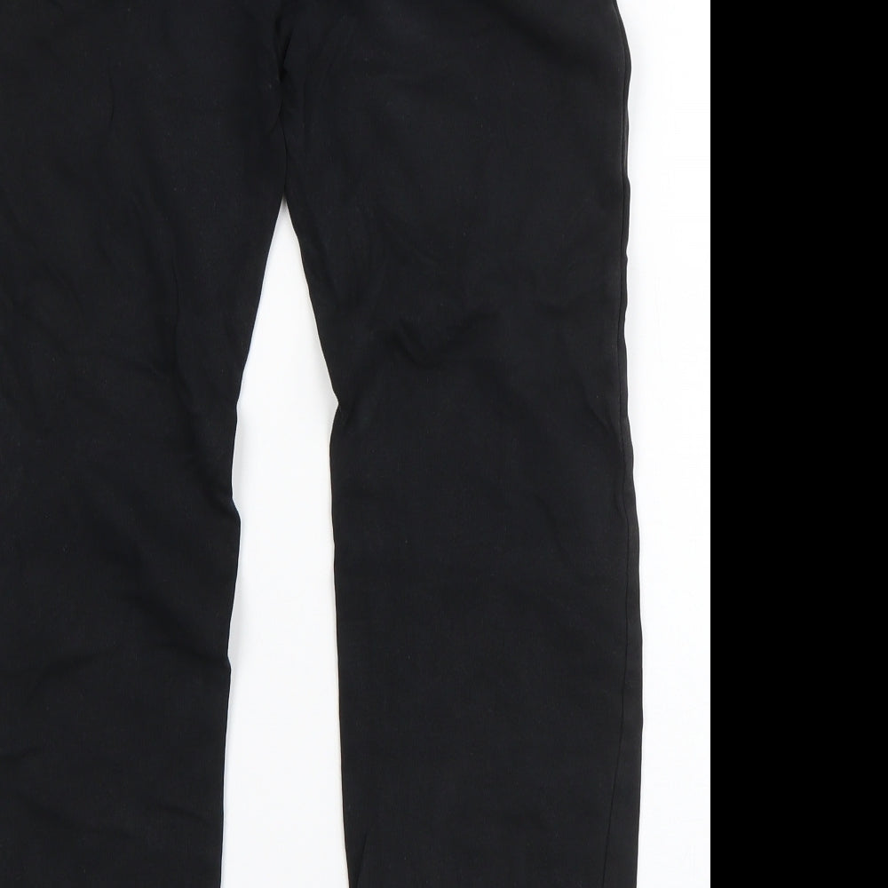 George Boys Black  Cotton Jogger Trousers Size 9-10 Years  Regular Drawstring - North state