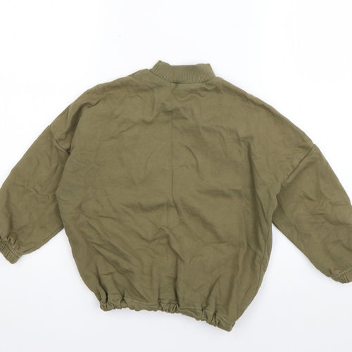 NEXT Boys Green  Cotton Pullover Sweatshirt Size 5 Years  Pullover