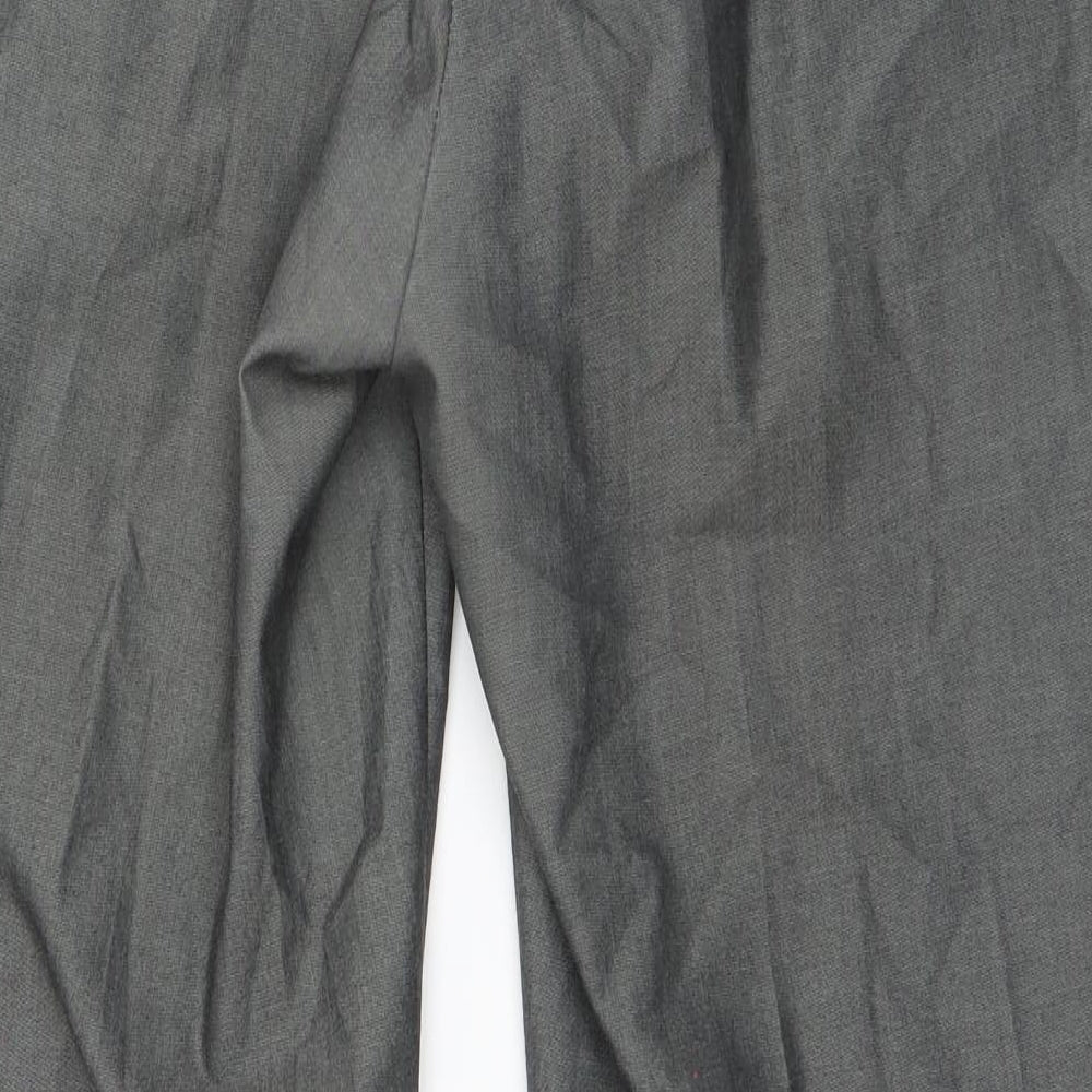 Preworn Mens Grey  Polyester Trousers  Size 36 in L30 in Regular