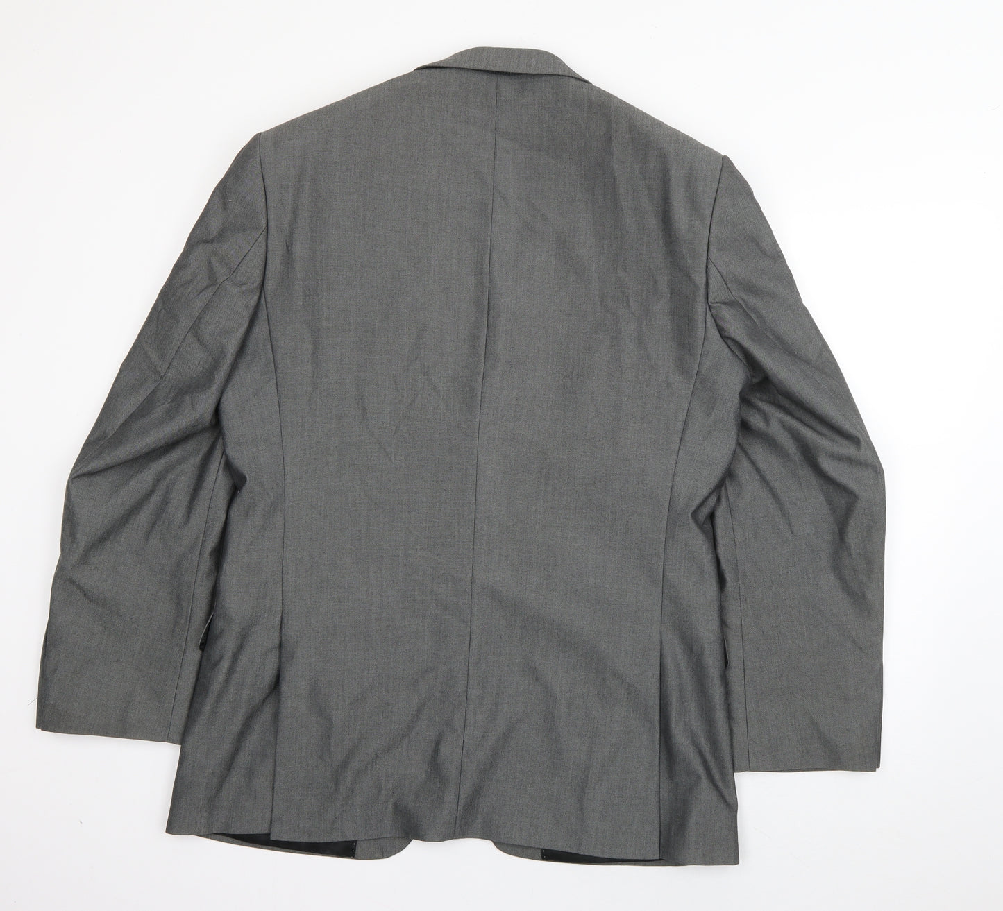 Karl Jackson Mens Grey  Polyester Jacket Suit Jacket Size L