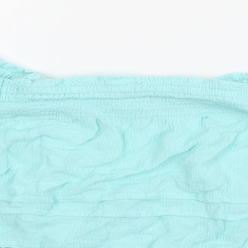 aeropostale Womens Blue  Viscose Basic Blouse Size XS Off the Shoulder
